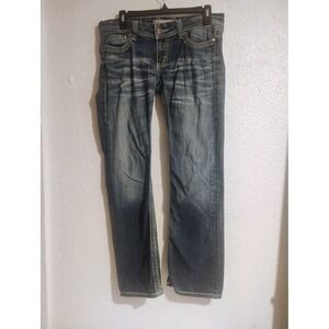 Buckle BKE Women's Distressed Jeans 29R Denim Low Rise Stella Stretch Bootcut